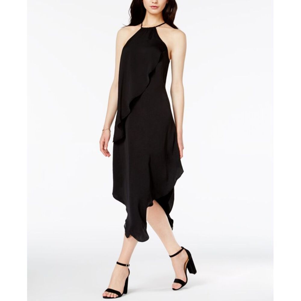 Bar III Draped Asymmetrical Dress